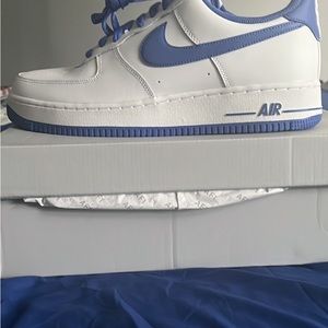 Nike Air Force ones light blue & white size 11.5